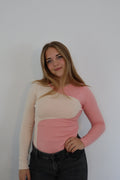 Bodysuit met color block design