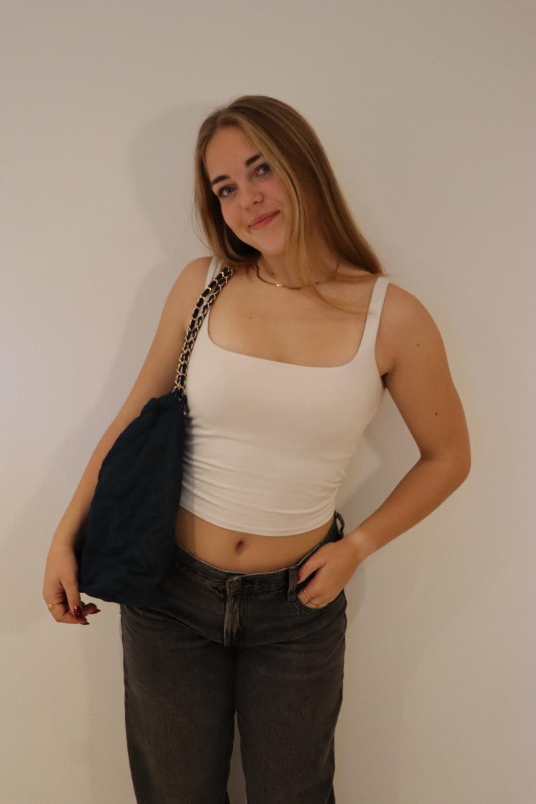 Saar Denimtas Marineblauw