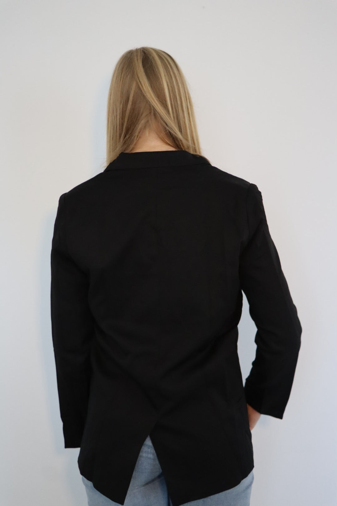 Blazer met dubbele knoopsluiting en getailleerde pasvorm