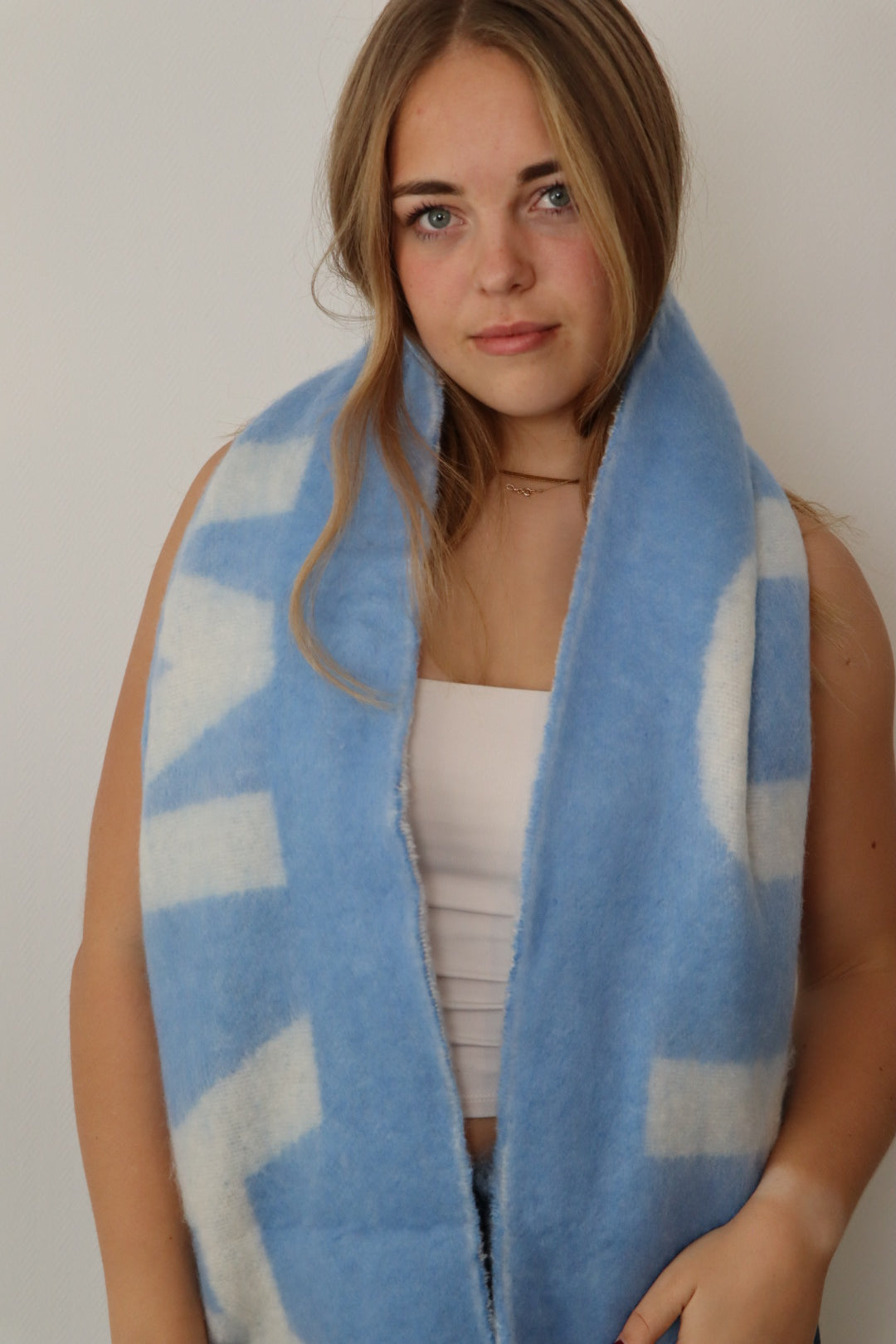 Amour Sjaal Blauw