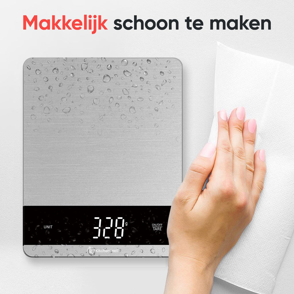 Kitchenwell – Keukenweegschaal max. 10 kg, 5 g