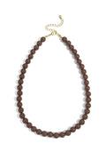 Laura Kralen Ketting Koffiebruin