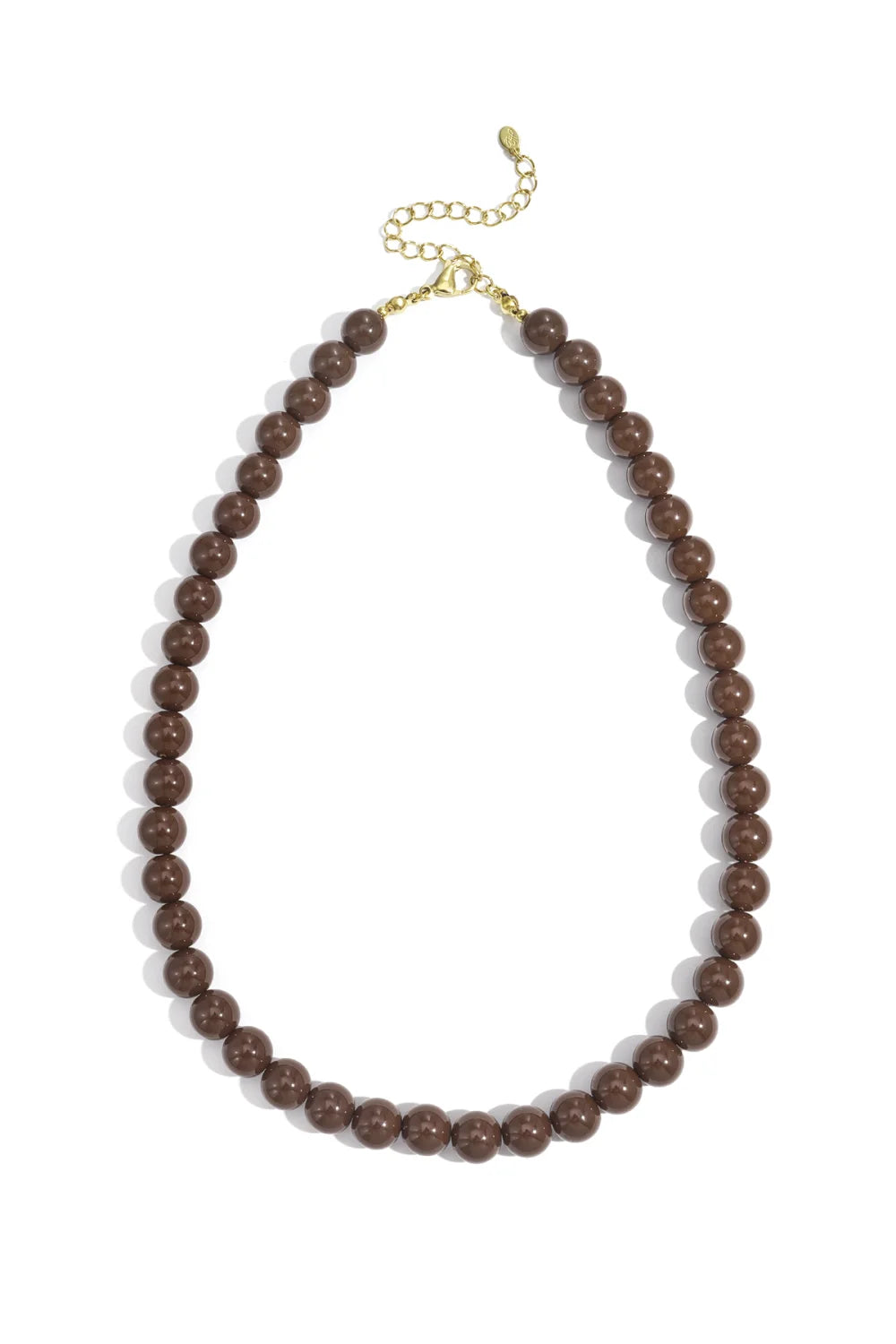 Laura Kralen Ketting Koffiebruin