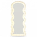 Spiegel wave – 26,5 x 60cm – teddy/velvet