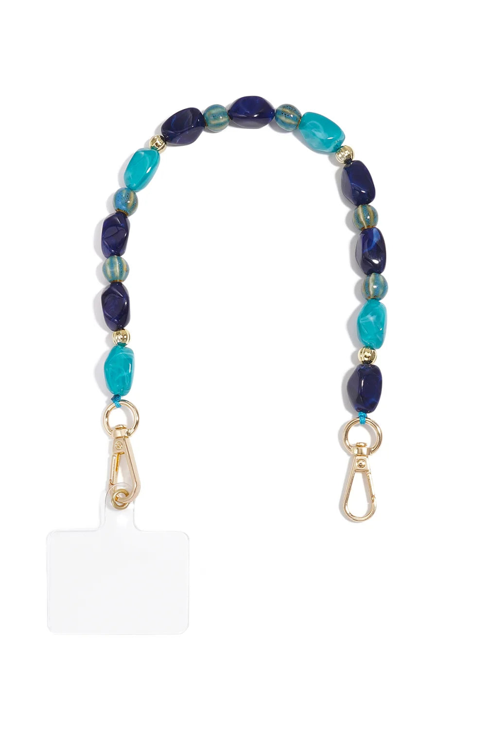 Telefoonketting Blauw Acryl